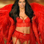 Adriana Lima Frisuren Langhaar Schwarz Volumen