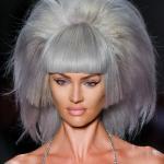 Candice Swanepoel Frisuren Grau Bob Pony