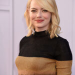 Frisuren Emma Stone Mittellang Blond Locken