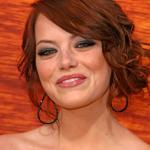 Frisuren Emma Stone Mittellang Rot Hochsteckfrisur