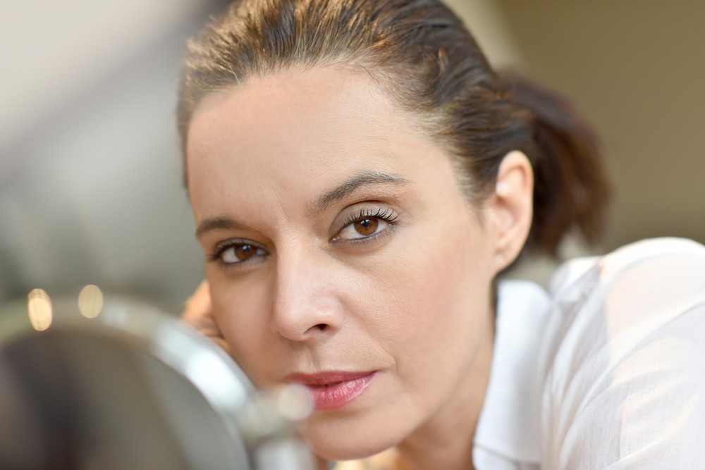Frisuren Mittellang ab 50 Braun Frau Zopf Ponytail