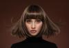 Short Layered Hair - Mittellanger Bob mit Pony